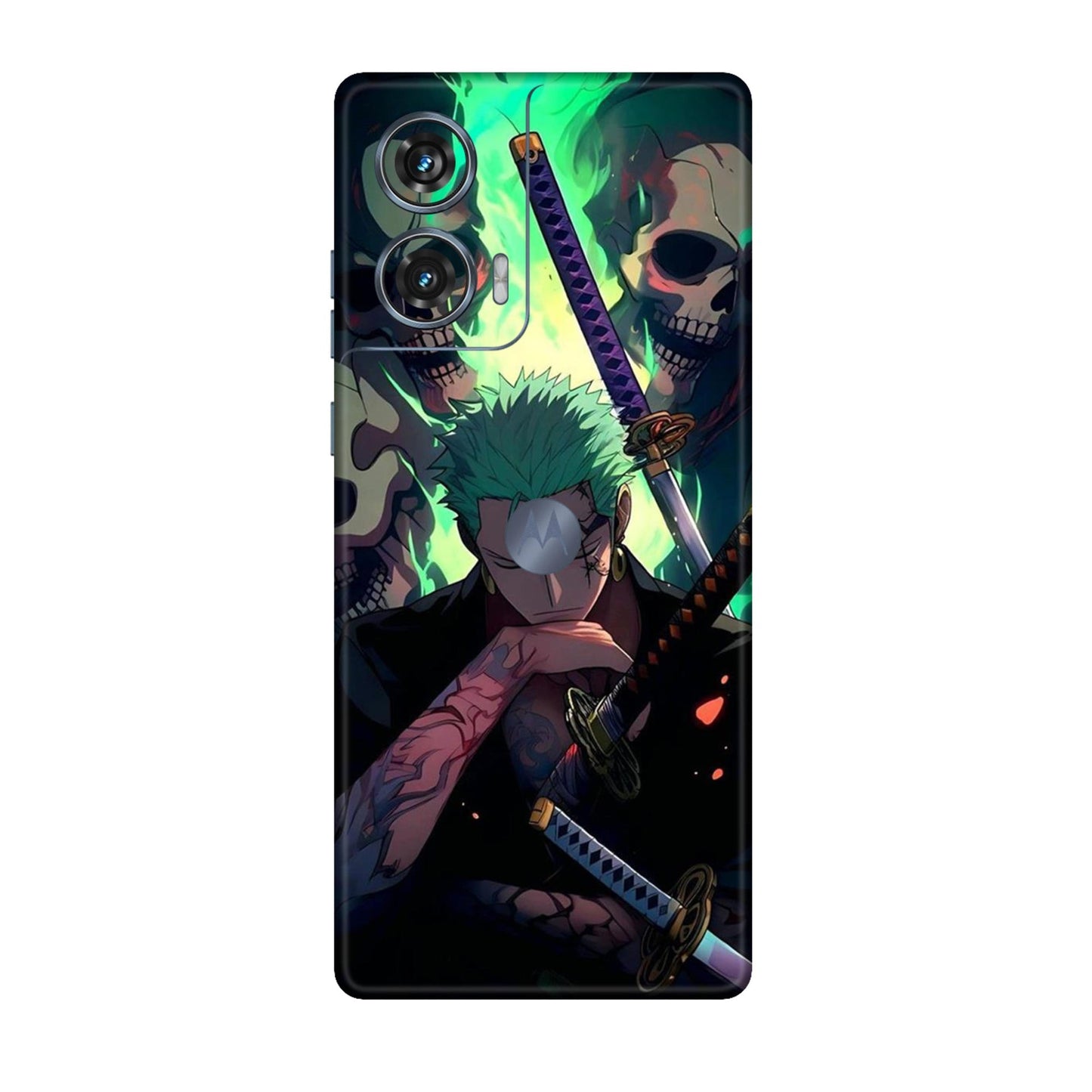 Demon Hunter Zoro Three Sword Inferno Mobile Skin For Motorola Edge 50 Fusion 5G