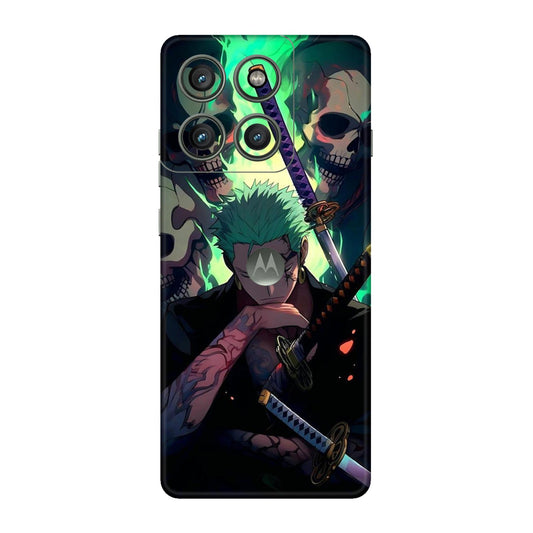 Demon Hunter Zoro Three Sword Inferno Mobile Skin For Motorola Edge 60 Pro 5G