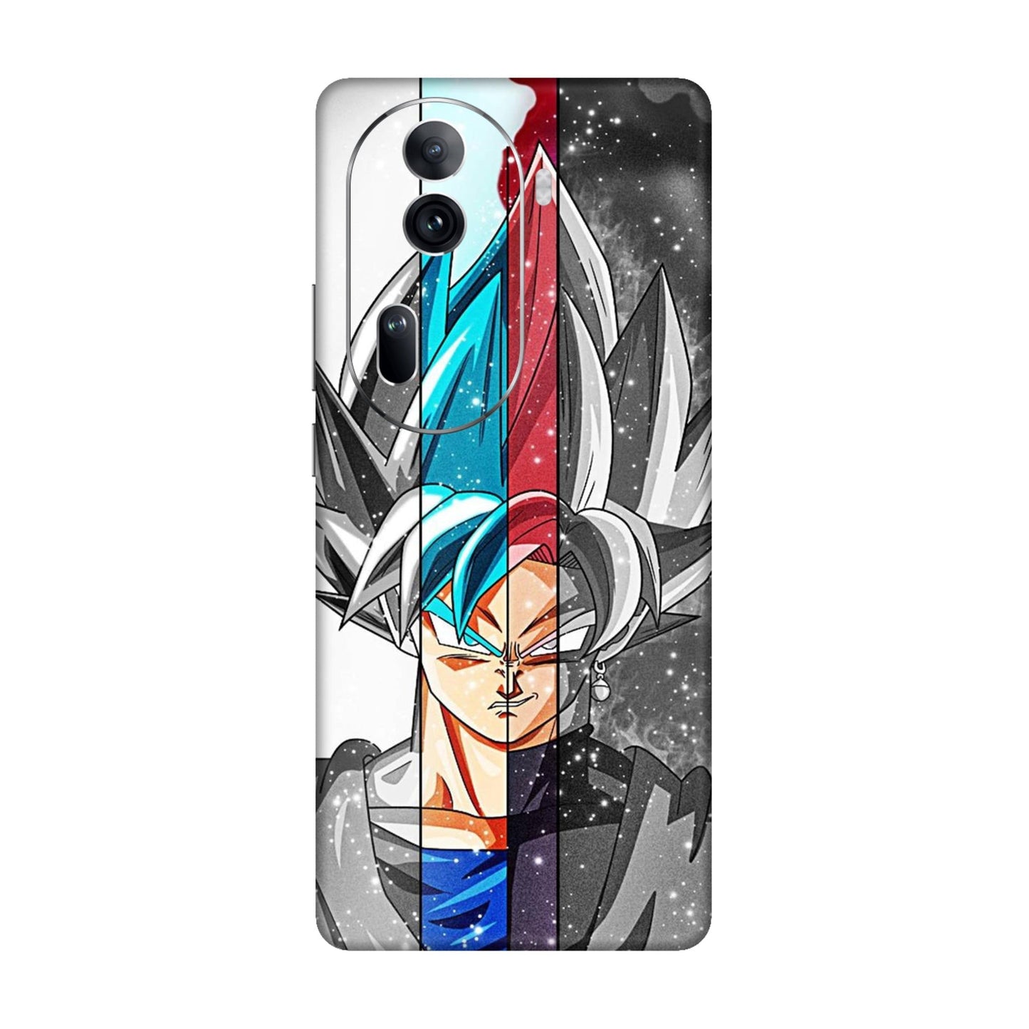 Goku Black & Whaite Mobile Skin For Oppo Reno 11 Pro 5g