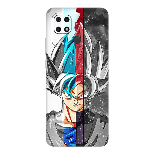 Goku Black & Whaite Mobile Skin For Redmi 10 Power