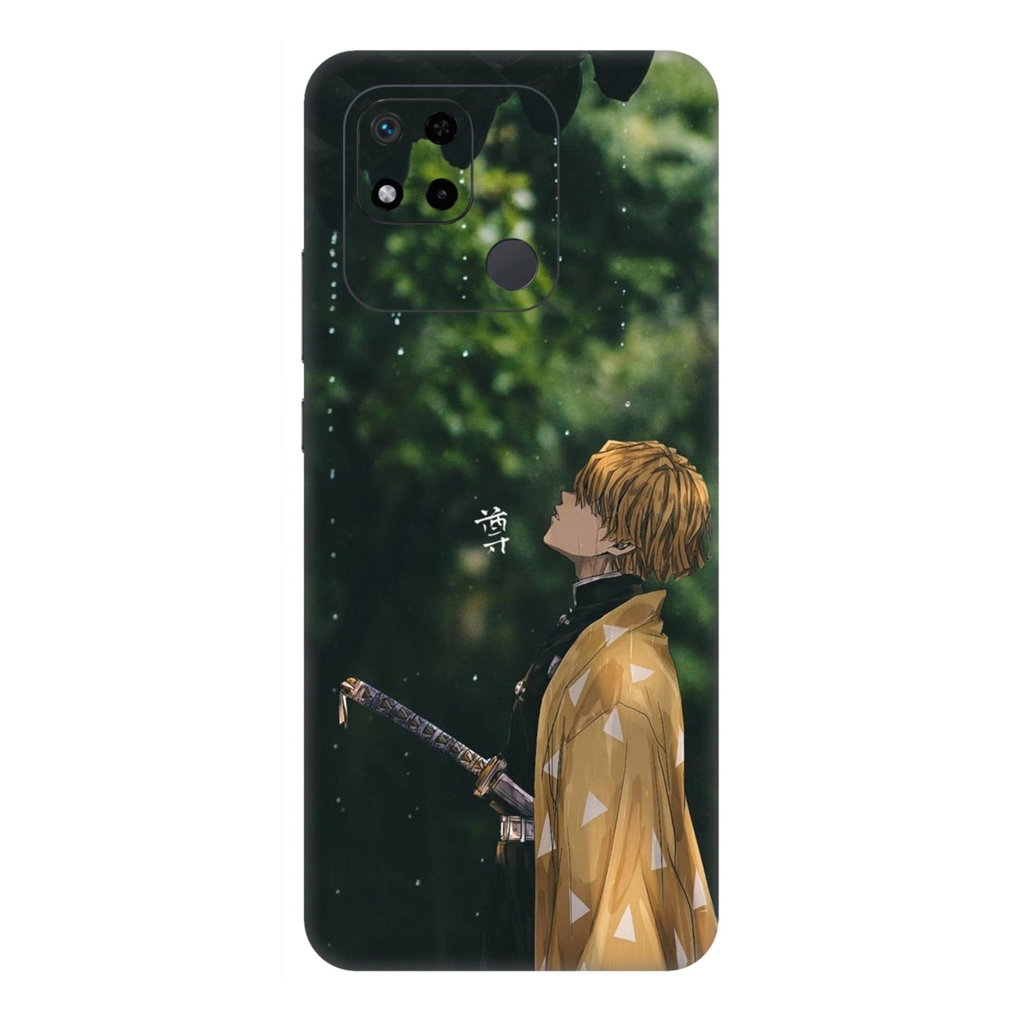 Zenitsu in the Rain Silent Thunder Mobile Skin For Redmi 10A