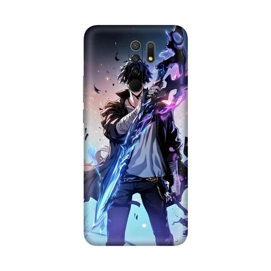 Sung Jin Woo Minimal Aura Mobile Skin For Redmi 9