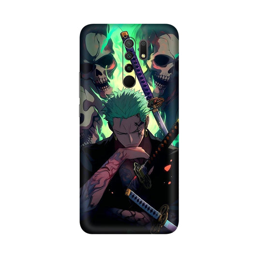 Demon Hunter Zoro Three Sword Inferno Mobile Skin For Redmi 9