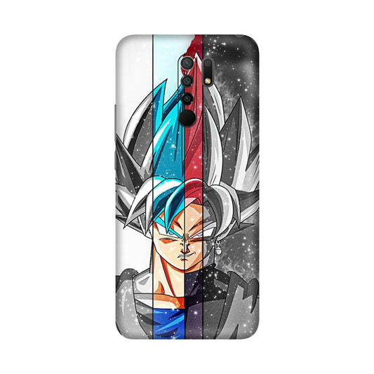 Goku Black & Whaite Mobile Skin For Redmi 9