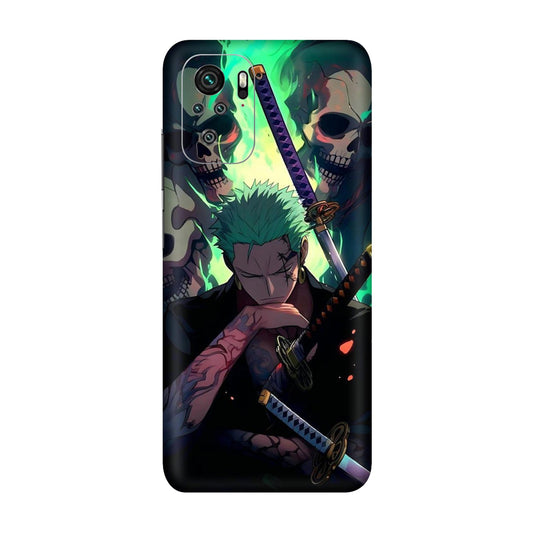 Demon Hunter Zoro Three Sword Inferno Mobile Skin For Redmi Note 10