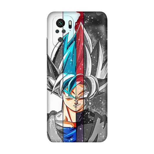 Goku Black & Whaite Mobile Skin For Redmi Note 10