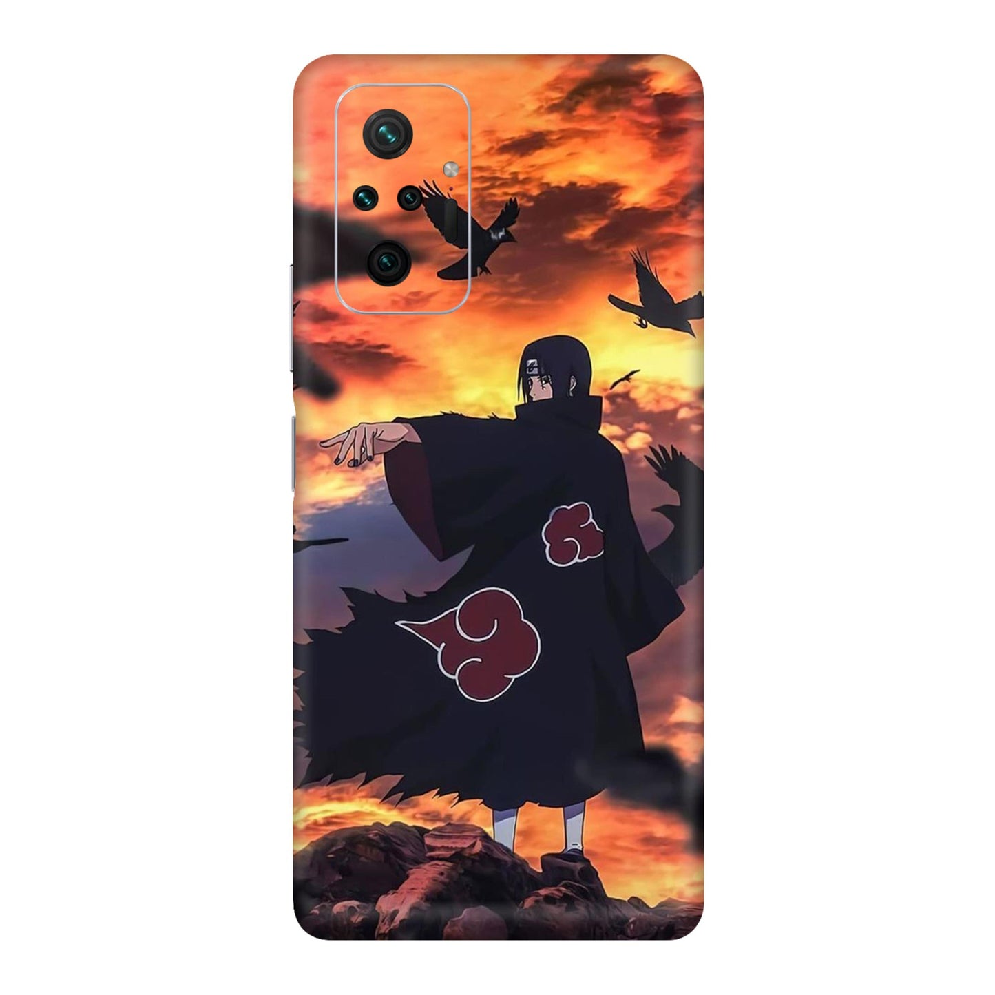 Itachi Uchiha Sunset Mobile Skin For Redmi Note 10 Pro