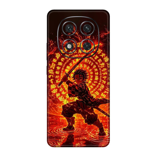 Hinokami Tanjiro Demon Slayer Flame Art Mobile Skin For Redmi Note 14 Pro 5g