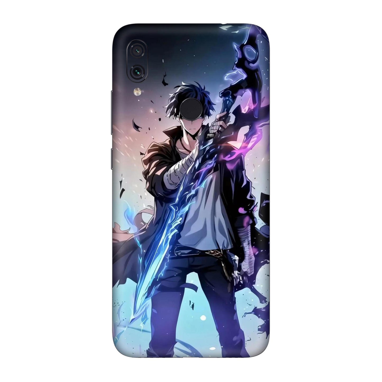 Sung Jin Woo Minimal Aura Mobile Skin For Redmi Note 7