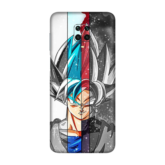 Goku Black & Whaite Mobile Skin For Redmi Note 9 Pro Max