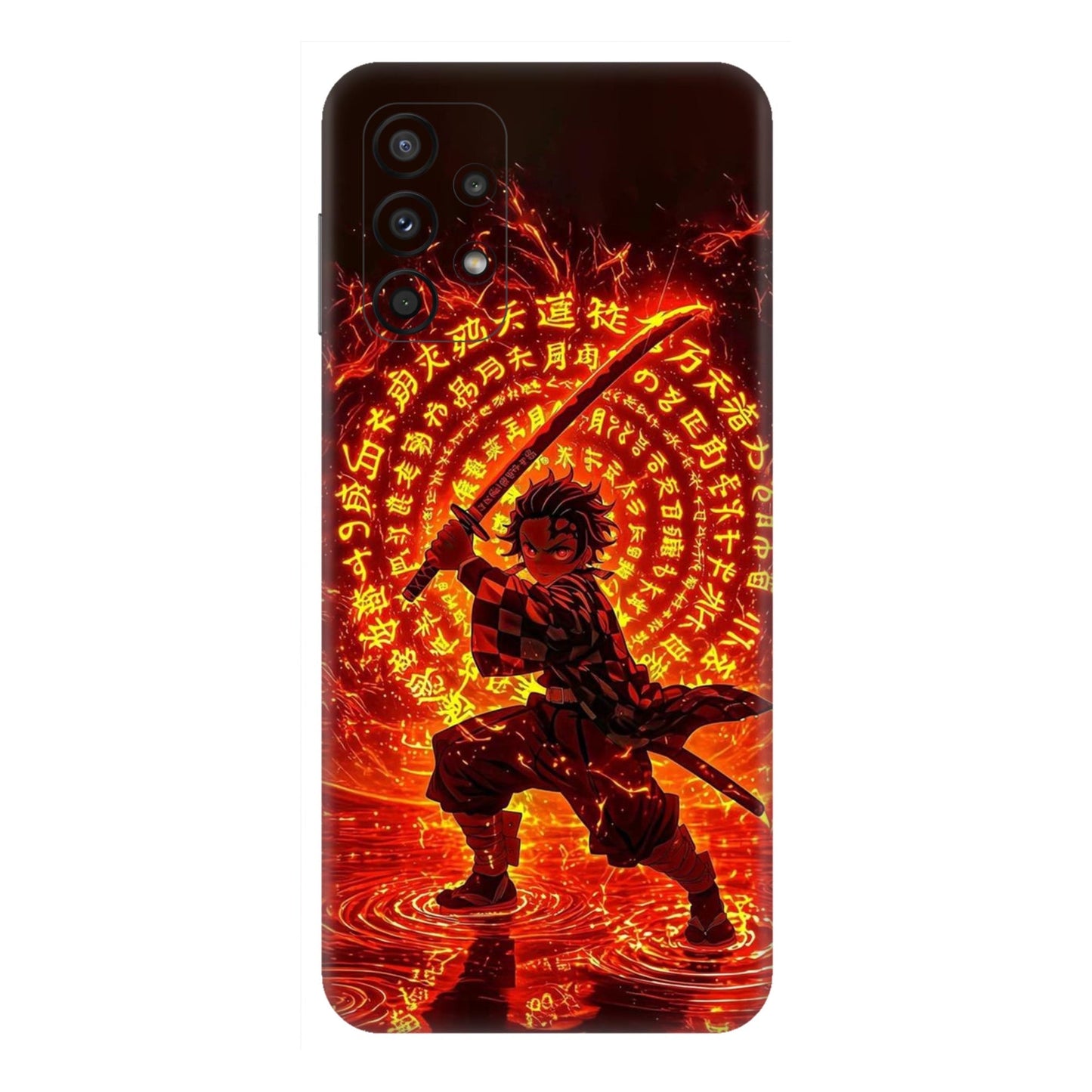 Hinokami Tanjiro Demon Slayer Flame Art Mobile Skin For Samsung Galaxy A23