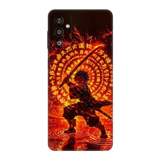 Hinokami Tanjiro Demon Slayer Flame Art Mobile Skin For Samsung Galaxy F23 5g