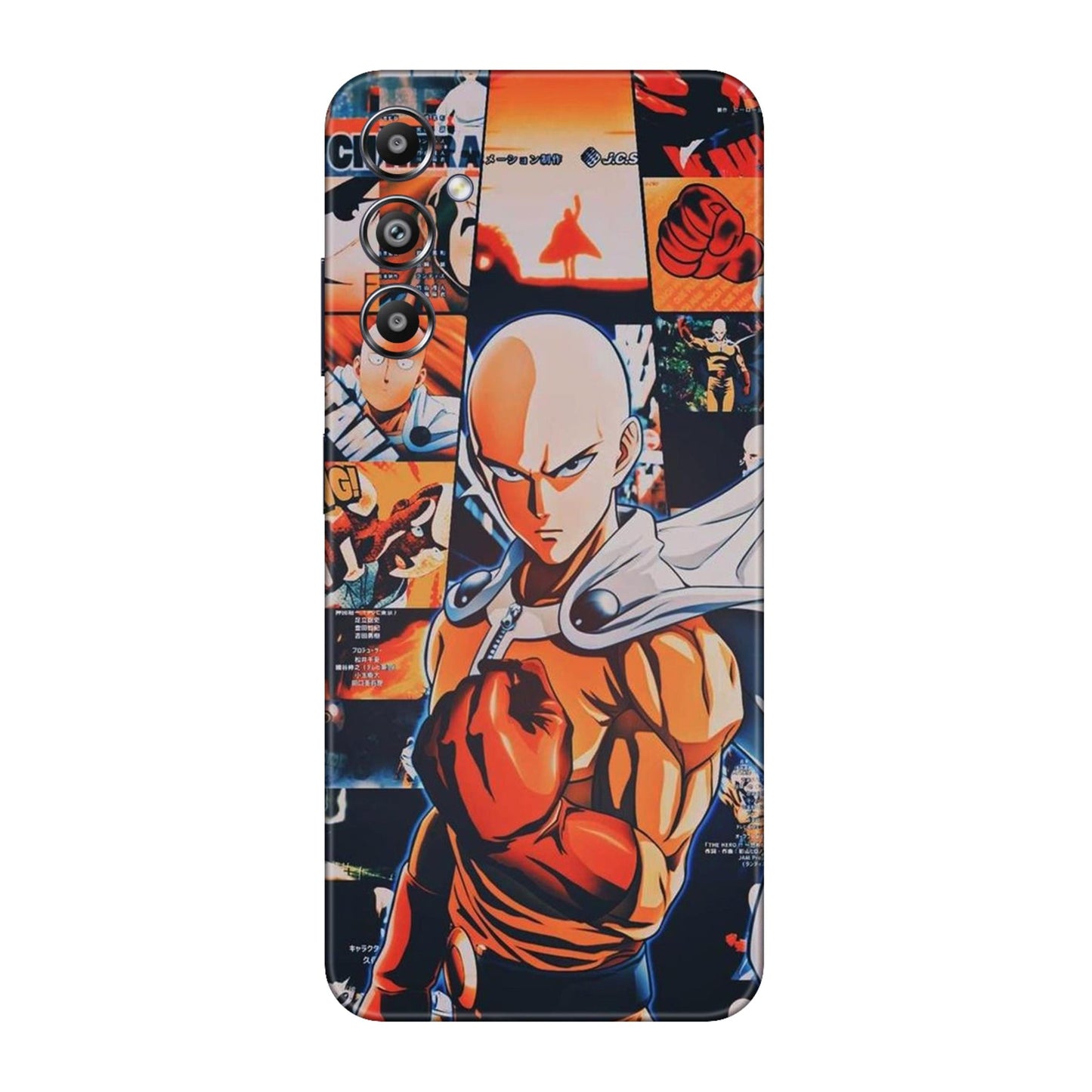 One Punch Power Saitama Strikes Mobile Skin For Samsung Galaxy M14 4g