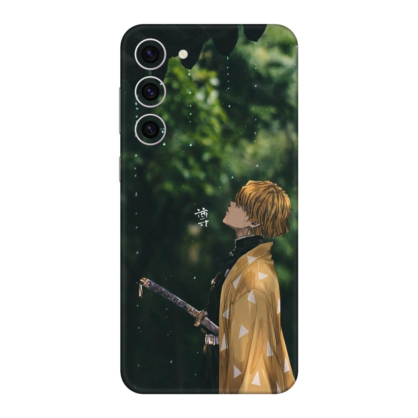 Zenitsu in the Rain Silent Thunder Mobile Skin For Samsung Galaxy S23 Plus 5g