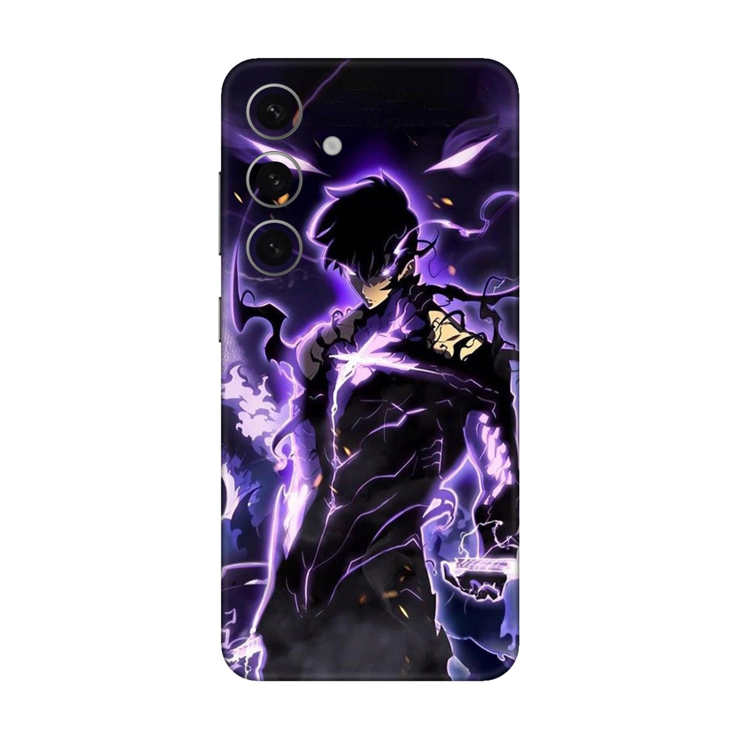 Solo Leveling Shadow Monarch Rise Mobile Skin For Samsung Galaxy S24 Plus 5g