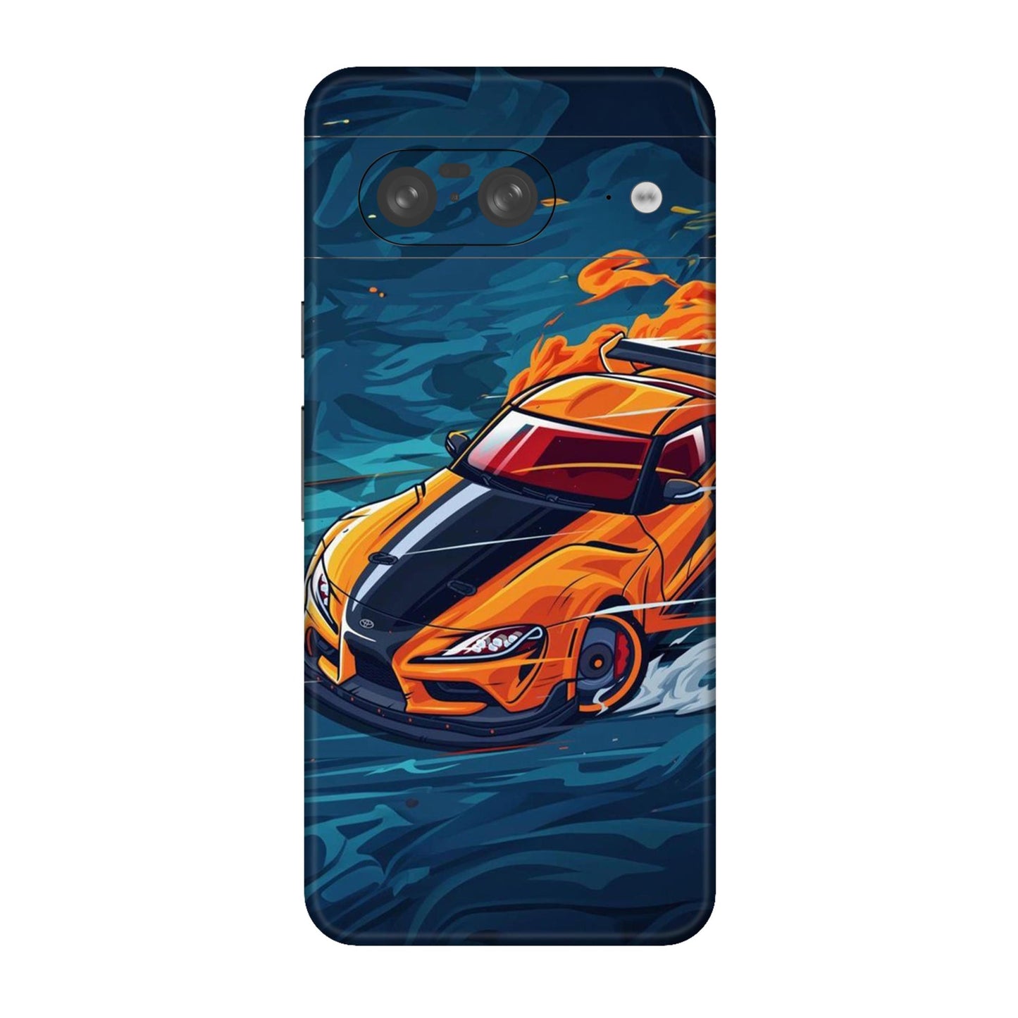 Blazing Orange Supra Mobile Skin For Google Pixel 8