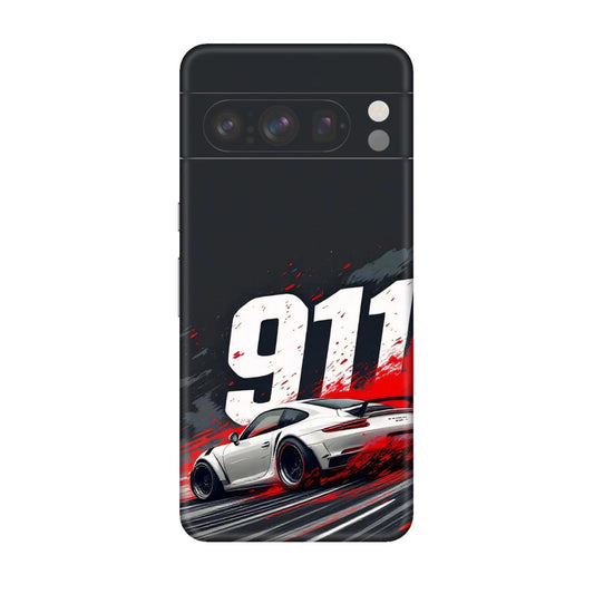 911 Drift Flash Crimson Mobile Skin For Google Pixel 8 Pro