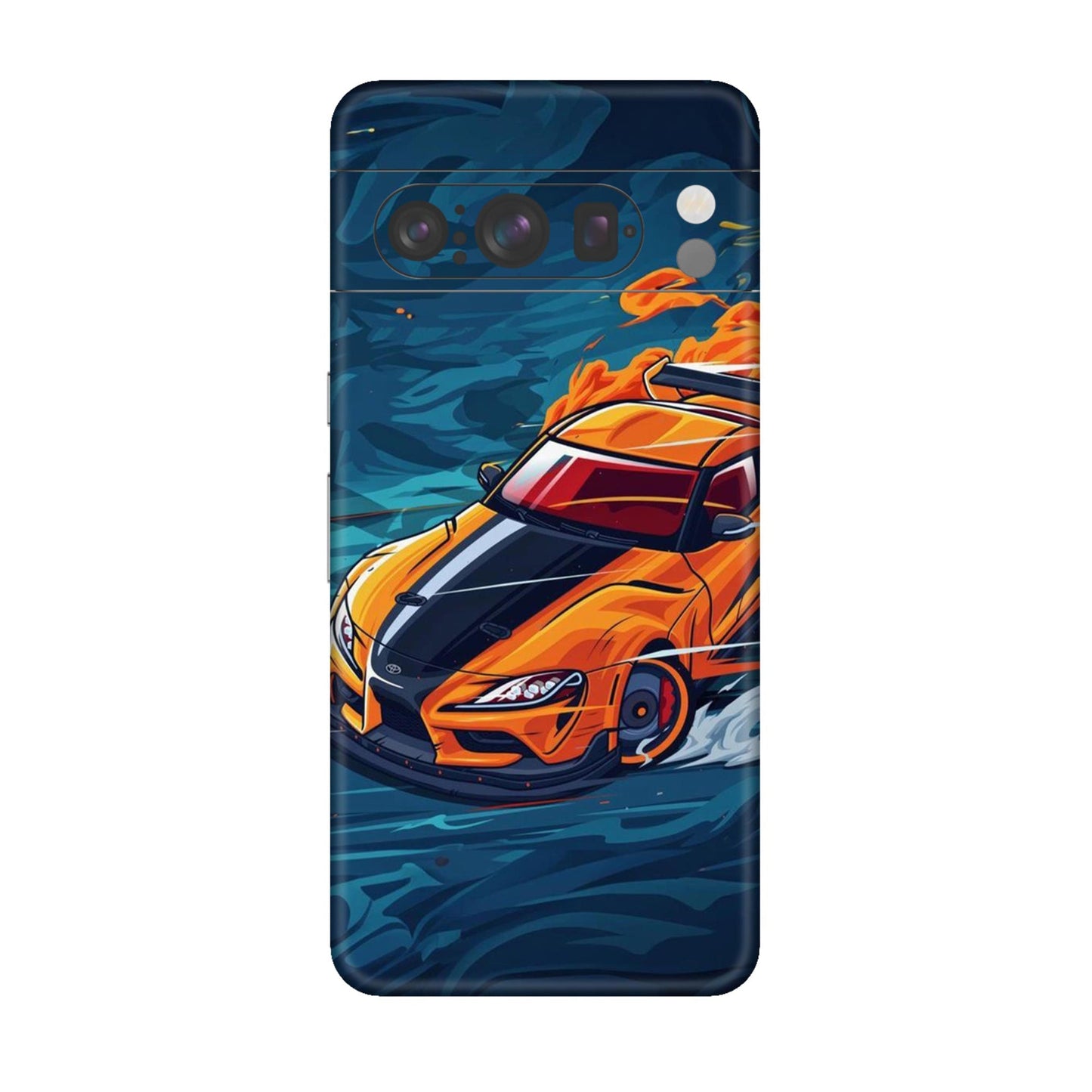 Blazing Orange Supra Mobile Skin For Google Pixel 8 Pro