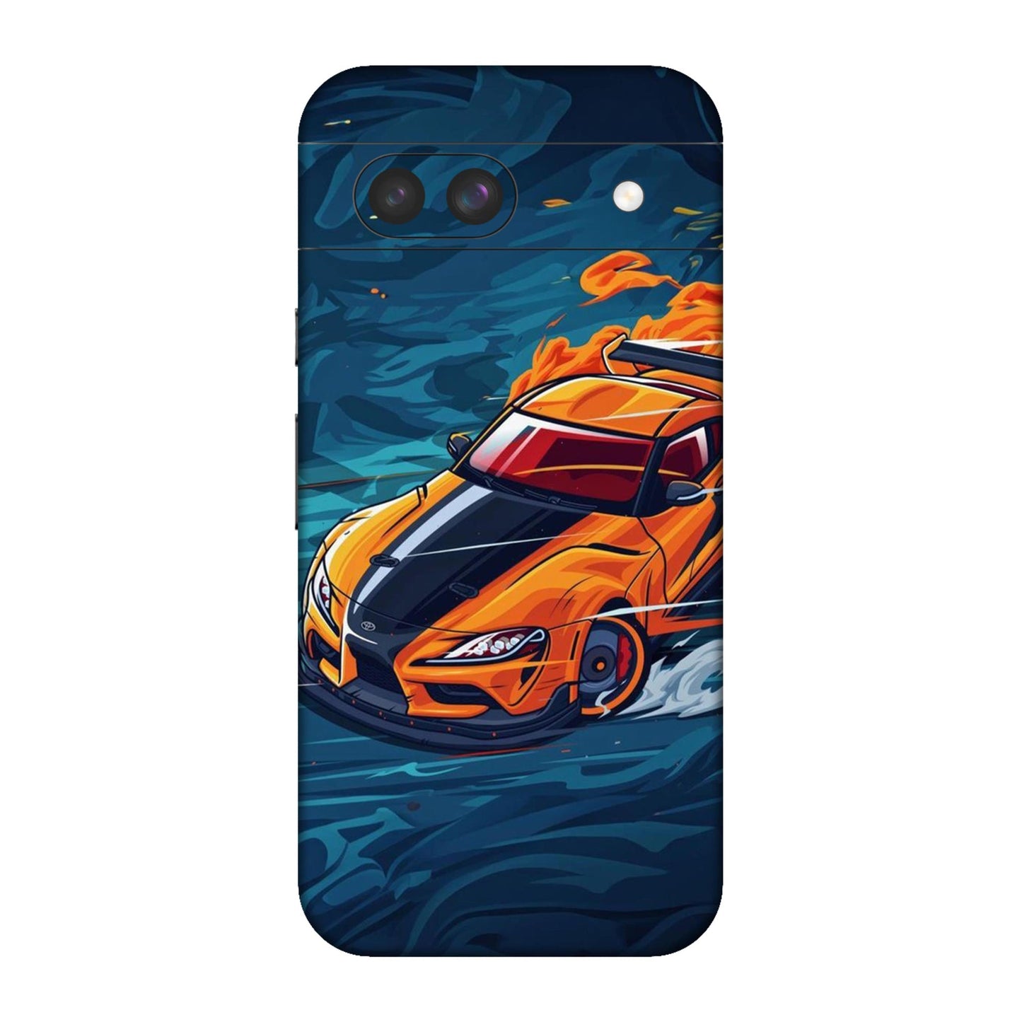 Blazing Orange Supra Mobile Skin For Google Pixel 8a