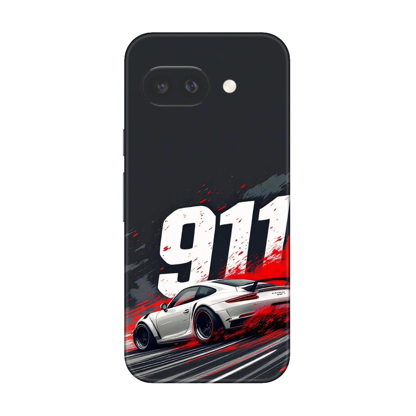 911 Drift Flash Crimson Mobile Skin For Google Pixel 9a