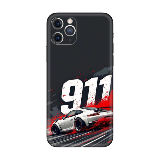 911 Drift Flash Crimson Mobile Skin For iPhone 11 Pro Max