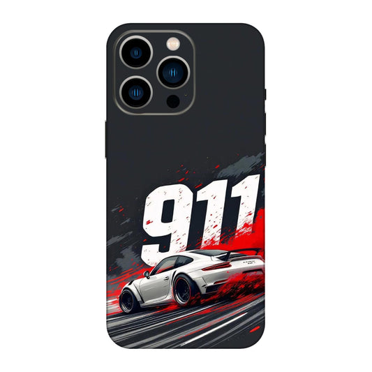 911 Drift Flash Crimson Mobile Skin For iPhone 13 Pro