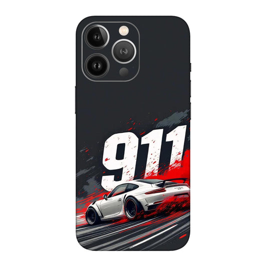 911 Drift Flash Crimson Mobile Skin For iPhone 13 Pro Max