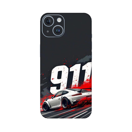 911 Drift Flash Crimson Mobile Skin For iPhone 14