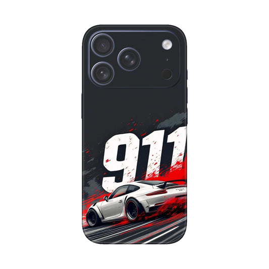 911 Drift Flash Crimson Mobile Skin For iPhone 17 Pro