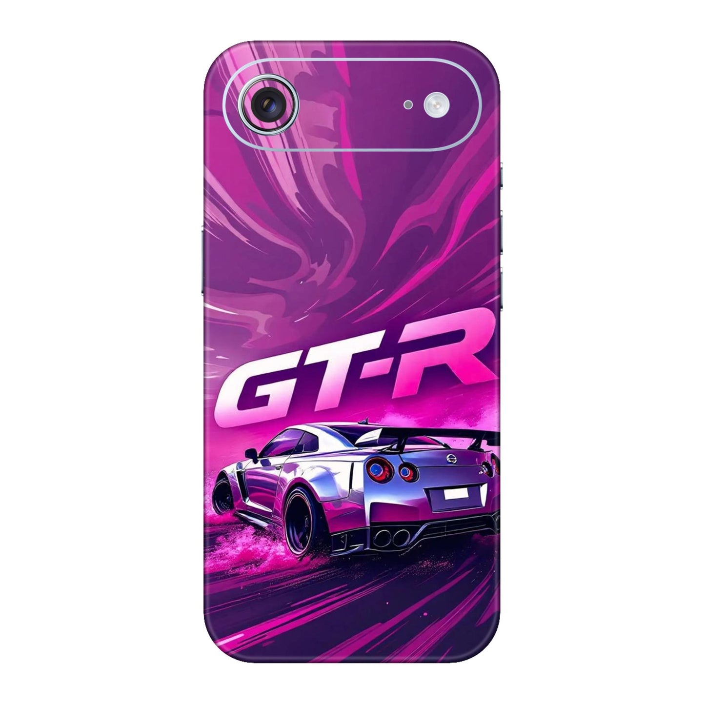 Nissan GT-R Supercar Drift Purple Design Mobile Skin For iPhone Air