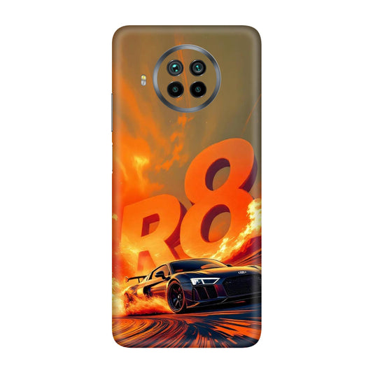 Audi R8 Supercar Fire Flame Design Mobile Skin For Mi 10i