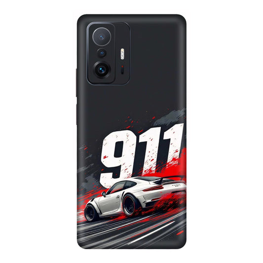 911 Drift Flash Crimson Mobile Skin For Mi 11T Pro