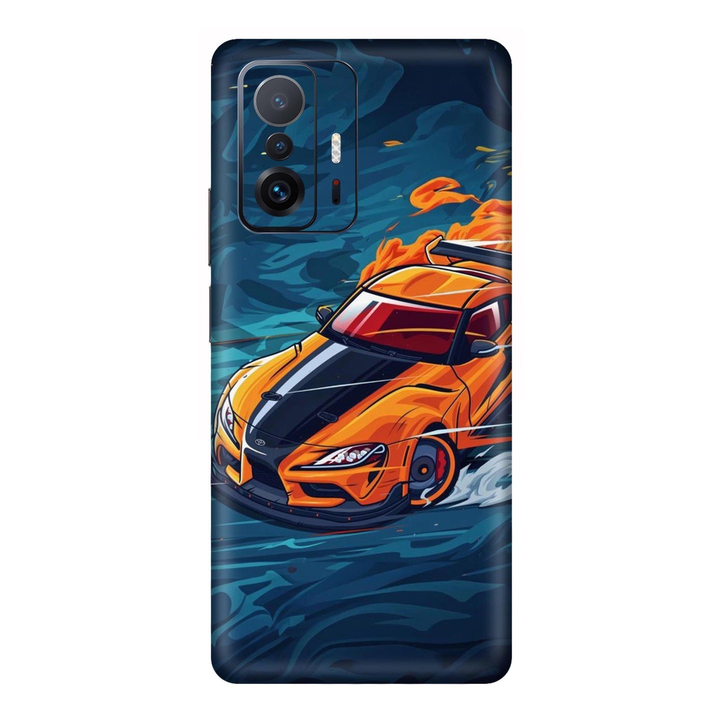Blazing Orange Supra Mobile Skin For Mi 11T Pro