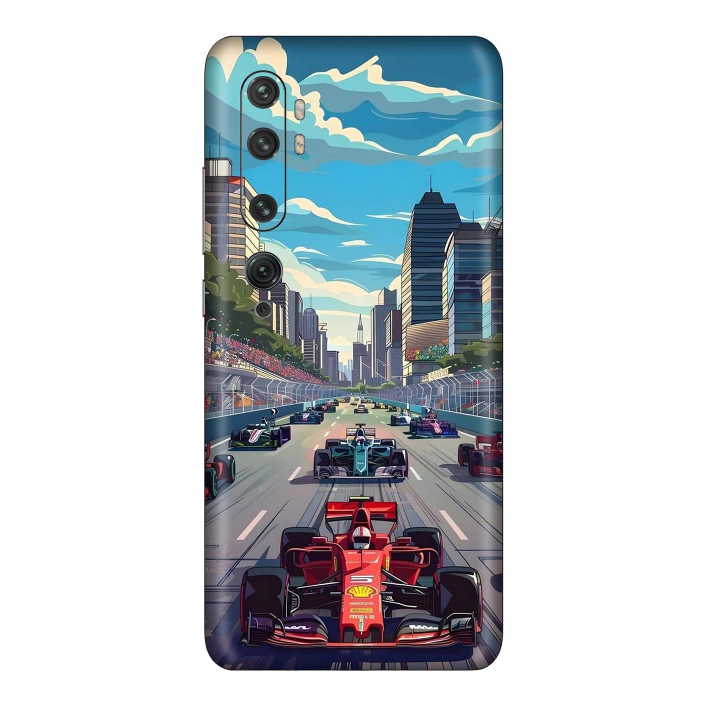 Urban Grand Prix Mobile Skin For Mi Note 10