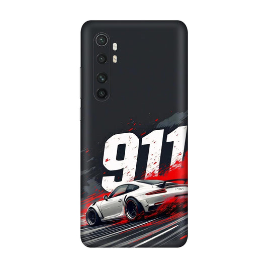 911 Drift Flash Crimson Mobile Skin For Mi Note 10 Lite
