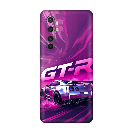 Nissan GT-R Supercar Drift Purple Design Mobile Skin For Mi Note 10 Lite