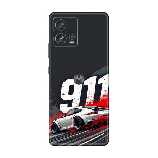 911 Drift Flash Crimson Mobile Skin For Motorola Edge 30 Fusion 5G