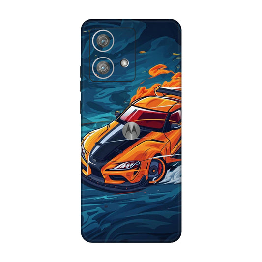 Blazing Orange Supra Mobile Skin For Motorola Edge 40 Neo 5G