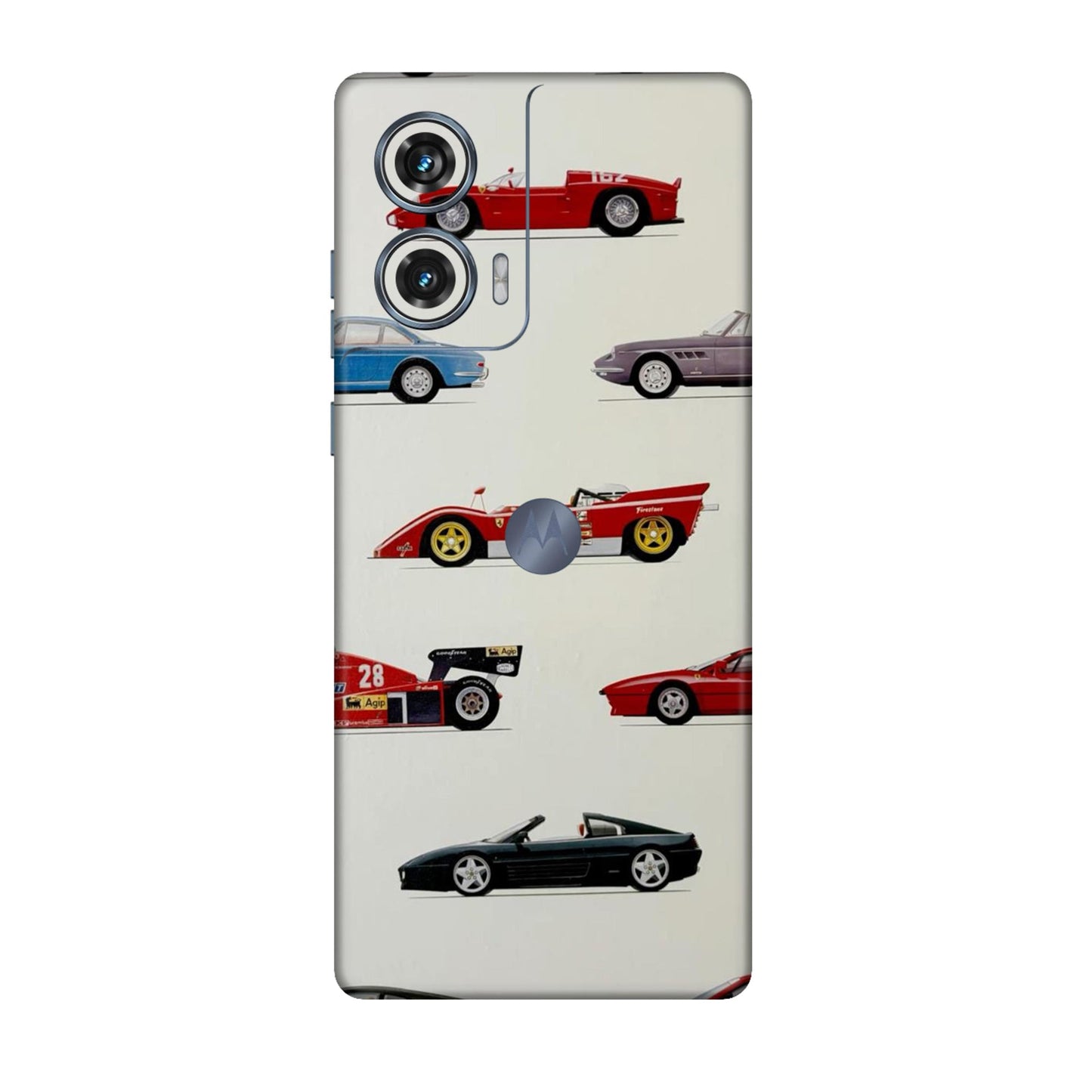 SideLine Icons Drive Through Time Mobile Skin For Motorola Edge 50 Fusion 5G