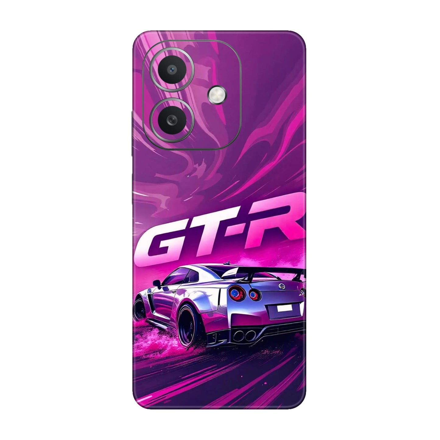 Nissan GT-R Supercar Drift Purple Design Mobile Skin For Oppo A3x 5G