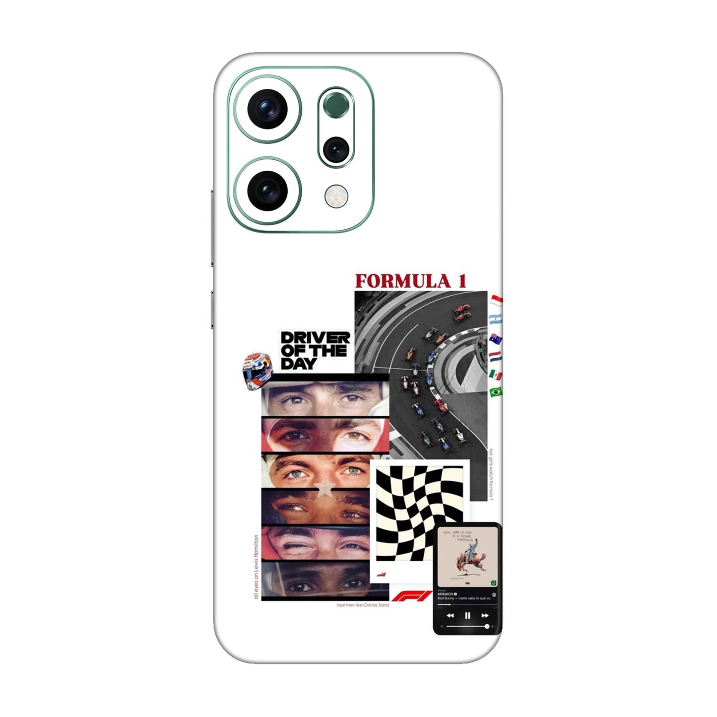 Grid Anthem Eyes & Flags Mobile Skin For Oppo Reno 14 5g