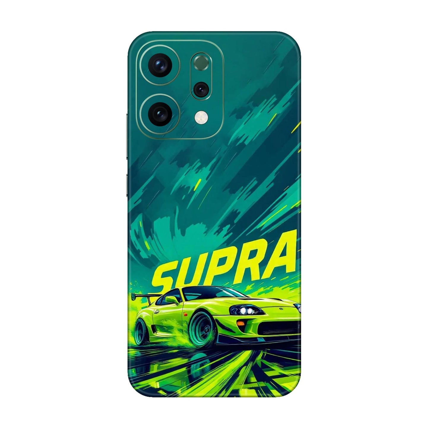 Toyota Supra JDM Sports Car Green Drift Mobile Skin For Oppo Reno 14 5g
