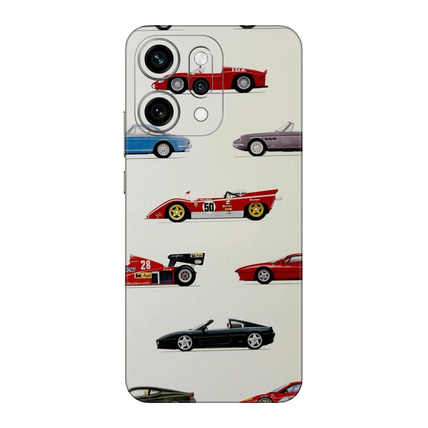 SideLine Icons Drive Through Time Mobile Skin For Oppo Reno 14 Pro 5g