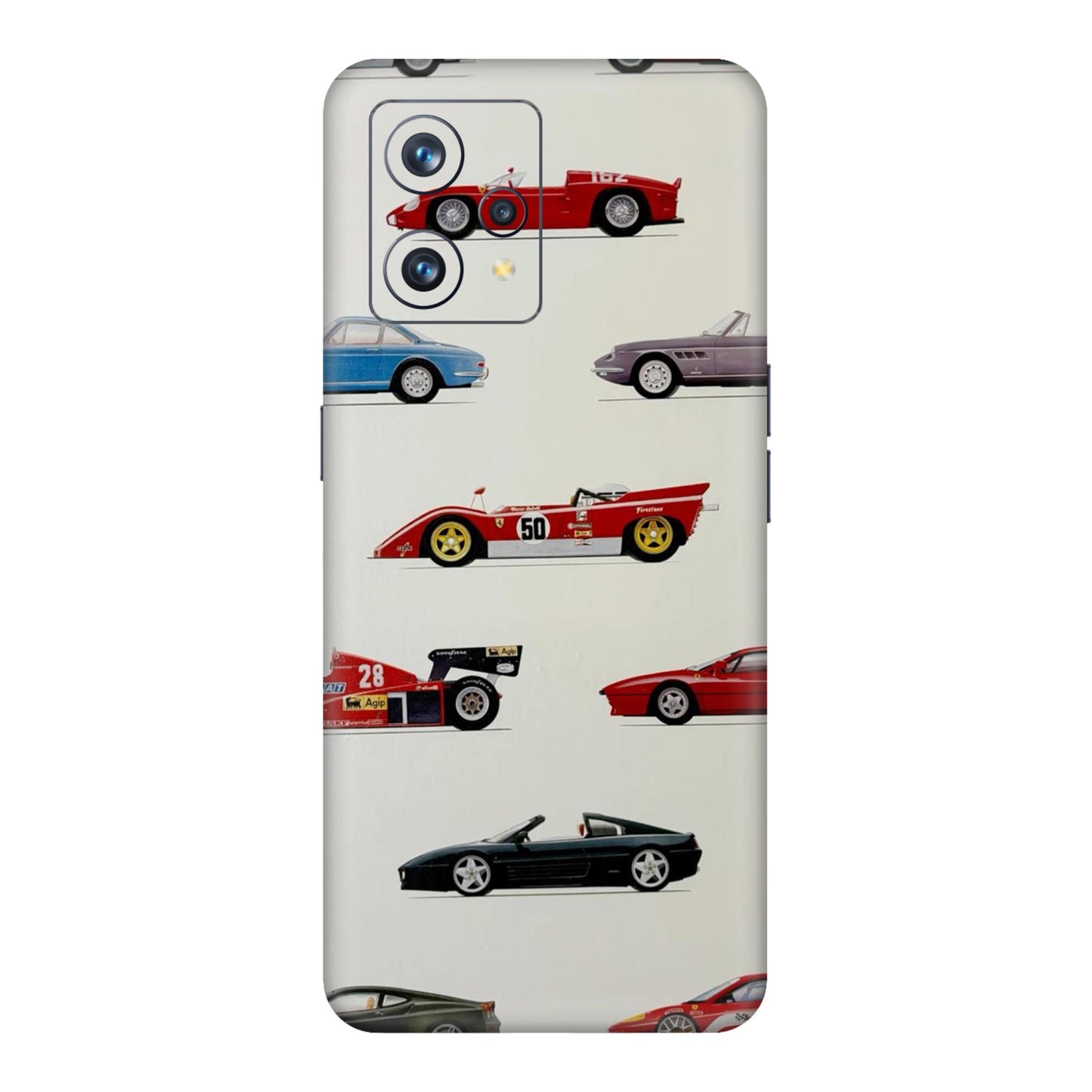 SideLine Icons Drive Through Time Mobile Skin For Realme 9 4g