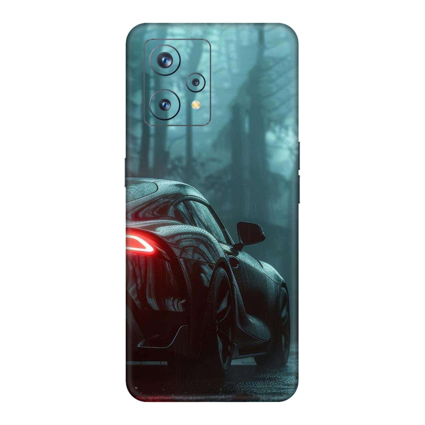 Toyota Supra GR Black Edition Rain Forest Mobile Skin For Realme 9 Pro 5g