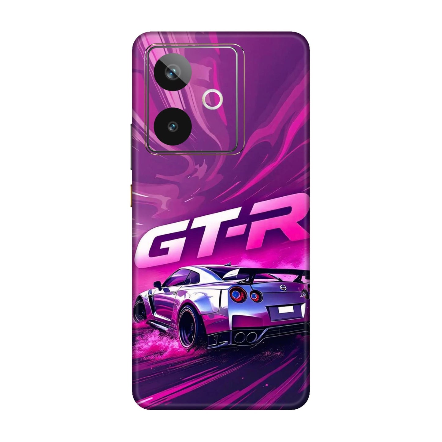 Nissan GT-R Supercar Drift Purple Design Mobile Skin For Realme GT 7T 5g