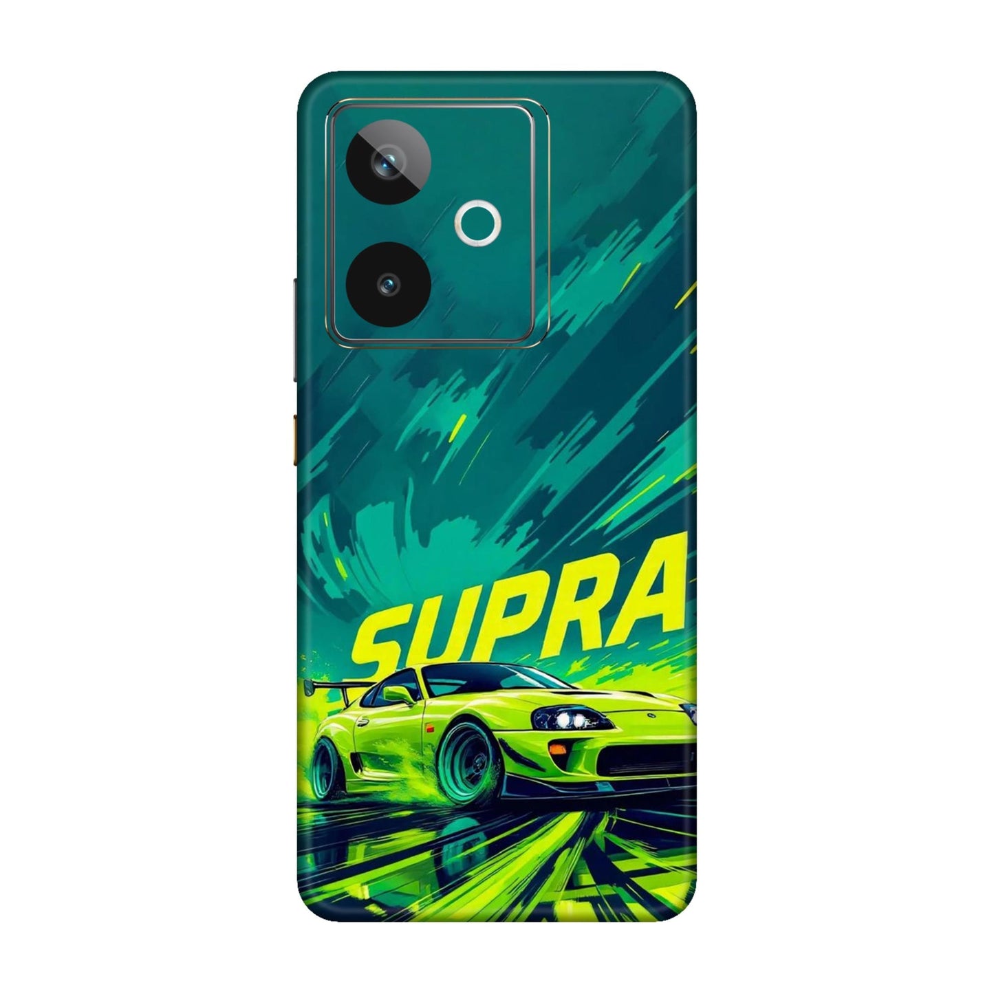 Toyota Supra JDM Sports Car Green Drift Mobile Skin For Realme GT 7T 5g