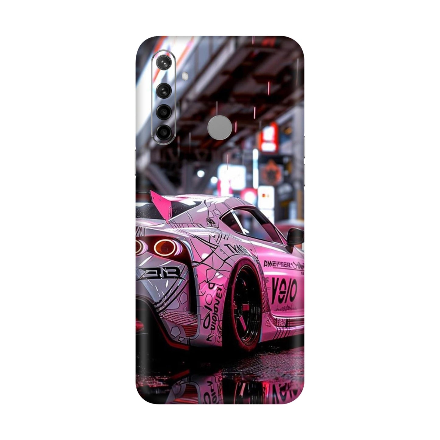 Nissan GT-R JDM Tokyo Night Neon Mobile Skin For Realme Narzo 10