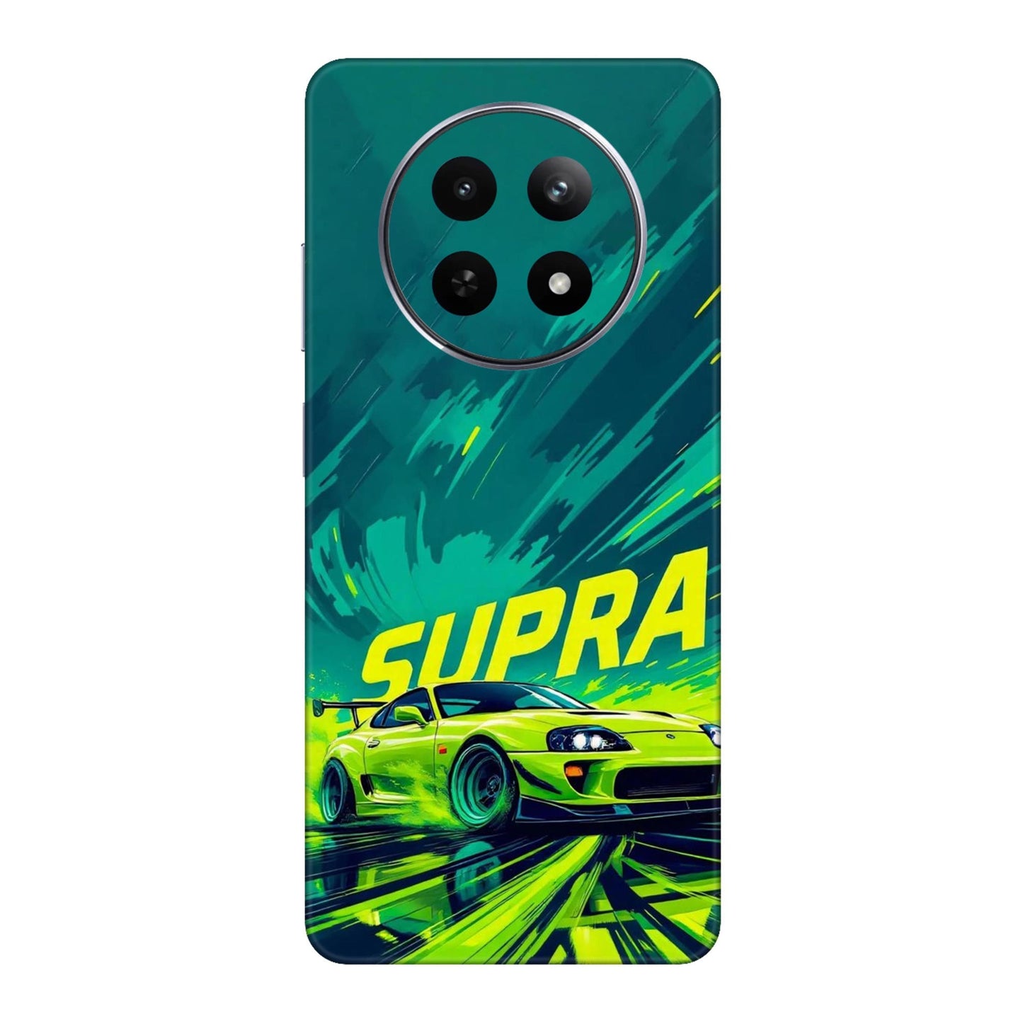 Toyota Supra JDM Sports Car Green Drift Mobile Skin For Realme Narzo 70x 5g