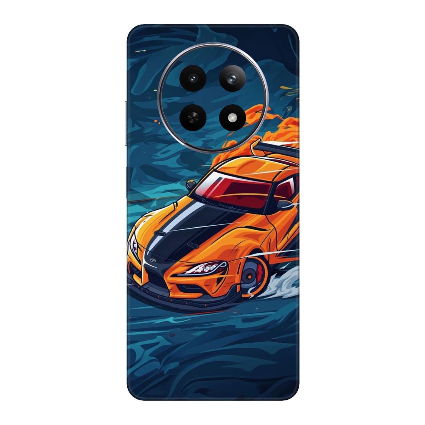Blazing Orange Supra Mobile Skin For Realme Narzo 70x 5g